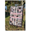 Couverture patchwork pastel goth - modèle unique