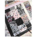 Couverture patchwork pastel goth - modèle unique