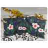 Pochette imperméable fleurs bio