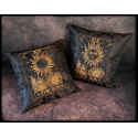 coussin the sun avec visage