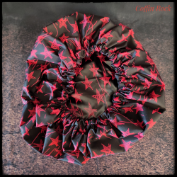 Bonnet de douche - pentacles rouge