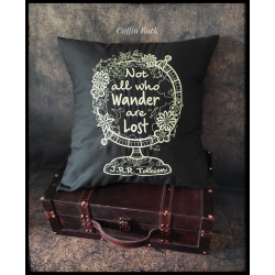 "not all who wander are lost" - pillow cover