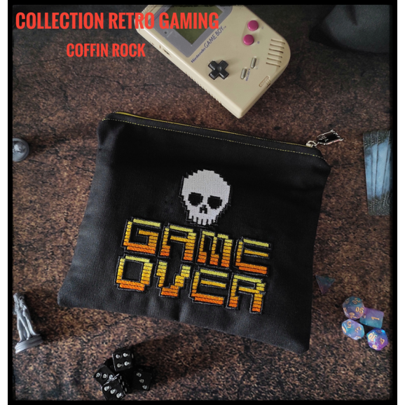 Game Over - Embroidered Clutch bag