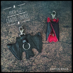 porte clés chauve-souris