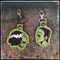 key ring the creature and his bride - Frankenstein