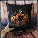 housse de coussin nuit des citrouilles