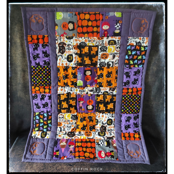 children halloween patchwork blanket