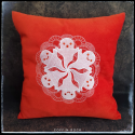 housse de coussin ptits fantôm-ignons orange