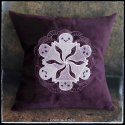 housse de coussin ptits fantôm-ignons violet