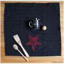 Torchon noir Baphomet