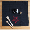 Torchon noir Baphomet