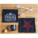 Torchon noir Baphomet