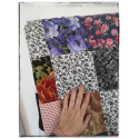 Couverture patchwork cottage goth - modèle unique