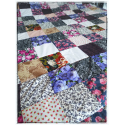 Couverture patchwork cottage goth - modèle unique