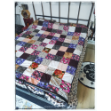 Couverture patchwork cottage goth - modèle unique