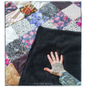Couverture patchwork cottage goth - modèle unique