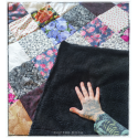 Pastel goth patchwork blanket - unique design