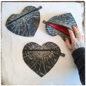 Pochette toile d'amour