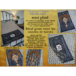 mini plaid patchwork poison noir - modèle unique