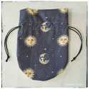 Satin purse moons and suns