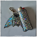 silver bat Lighter case