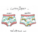XS - Cute - organic Coffinshort - period panty