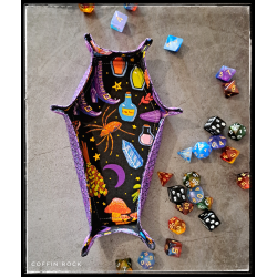 dices - coffin shaped dice tray