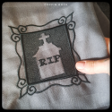 Evil Spirits Black kitchen Towel