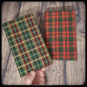 tartan de noël - Housse de livre adaptative