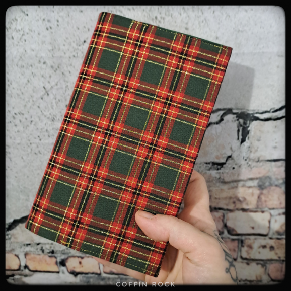 tartan de noël - Housse de livre adaptative