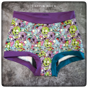 L - Crazy Zombies - Coffinshort - period panty