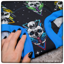 2XL - 80's retro neon skulls - culotte menstruelle