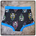 2XL - 80's retro neon skulls - culotte menstruelle