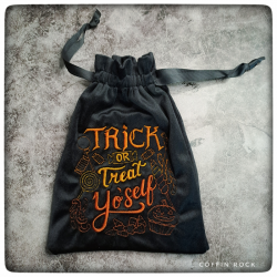 Bourse en velours trick or treat