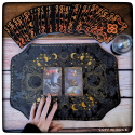 Tapis de tirage cycle lunaire - brocart