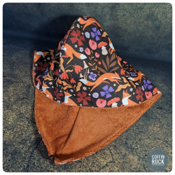 les jolis renards - serviette à cheveuxs renards - serviette à cheveux