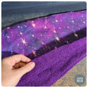 purple whimsical - serviette à cheveux