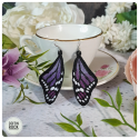 Boucles d'oreilles Monarque violettes