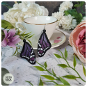 Boucles d'oreilles Monarque violettes