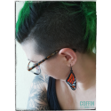 Boucles d'oreilles Monarque vert