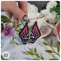 Boucles d'oreilles Monarque vert