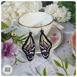 Boucles d'oreilles Monarque violettes