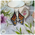 Boucles d'oreilles Monarque cuivré