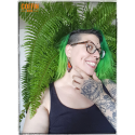 yellow-orange monarch earings
