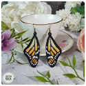 Boucles d'oreilles Monarque jaune