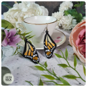 Boucles d'oreilles Monarque jaune