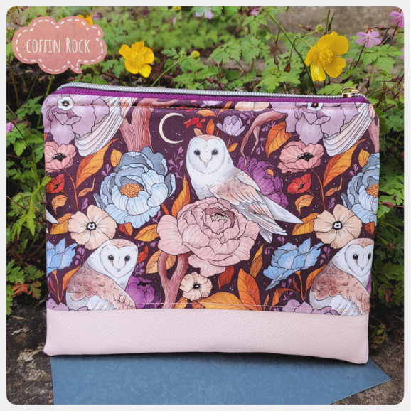 pochette molletonnée douces chouettes