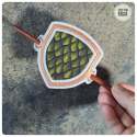 bouclier dragonnière - broche à cheveux