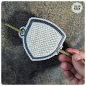 bouclier dragonnière - broche à cheveux