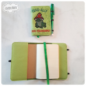 embroidered notebook cover